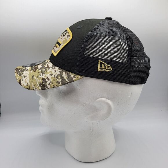 New Era New Orleans Saints Mens 9Forty Trucker Hat Camo 2021 Salute To Service - Picture 2 of 14